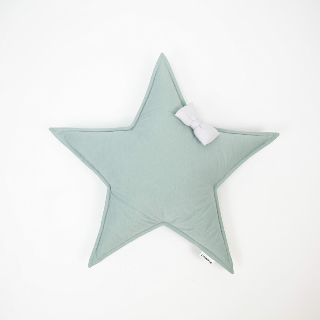Polštář Hvězda bavlněná s mašličkou