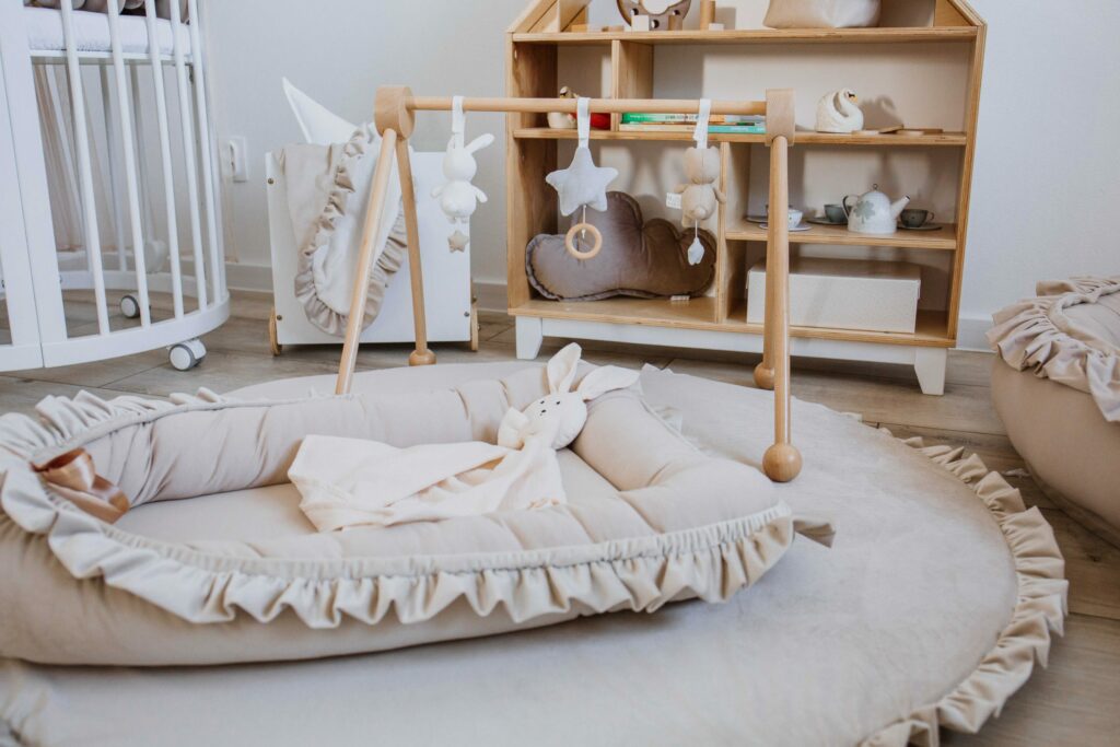 Hrací podložka velvet s volánem Ø130 cm