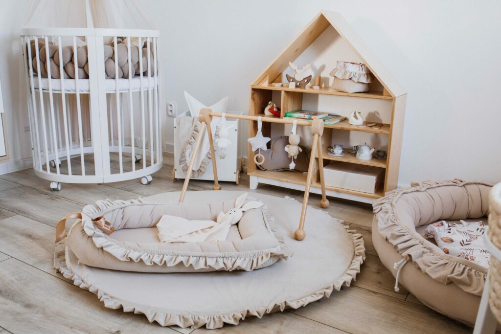 Hrací podložka velvet s volánem Ø130 cm