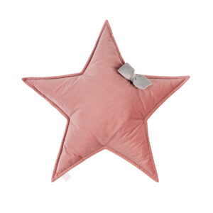 Polštář Hvězda velvet s mašličkou
