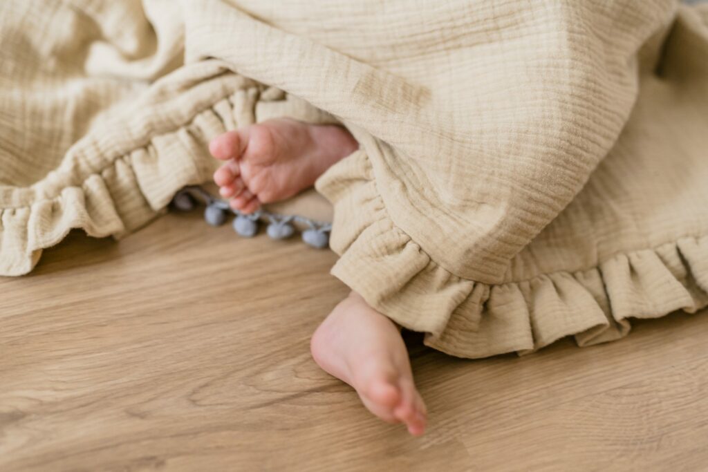 Mušelínová deka s volánem Mušelínová deka s volánem