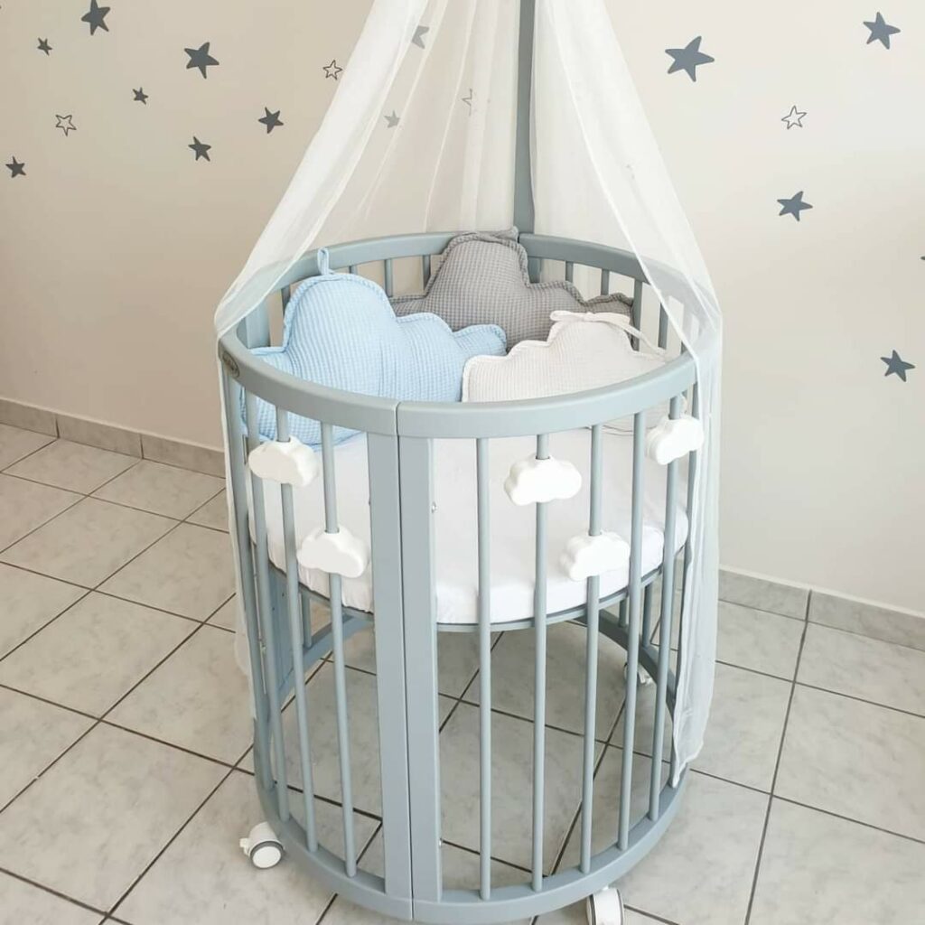 Magnetická dekorace pro dětské postýlky SMART BED – bílý obláček