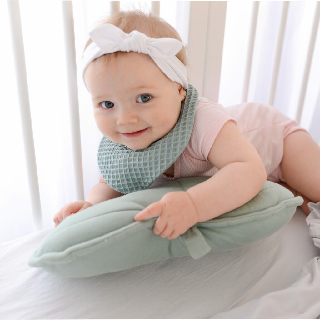 Dětská bavlněná čelenka Bow