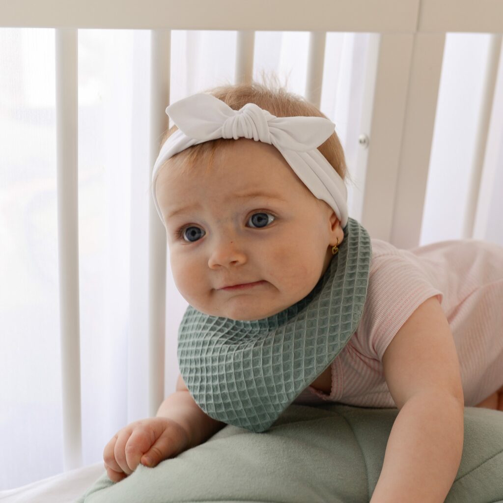 Dětská bavlněná čelenka Bow