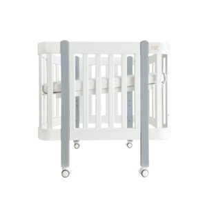 Dětská antirefluxní rostoucí postýlka Nika Duo – bílá s šedivými nožičkami