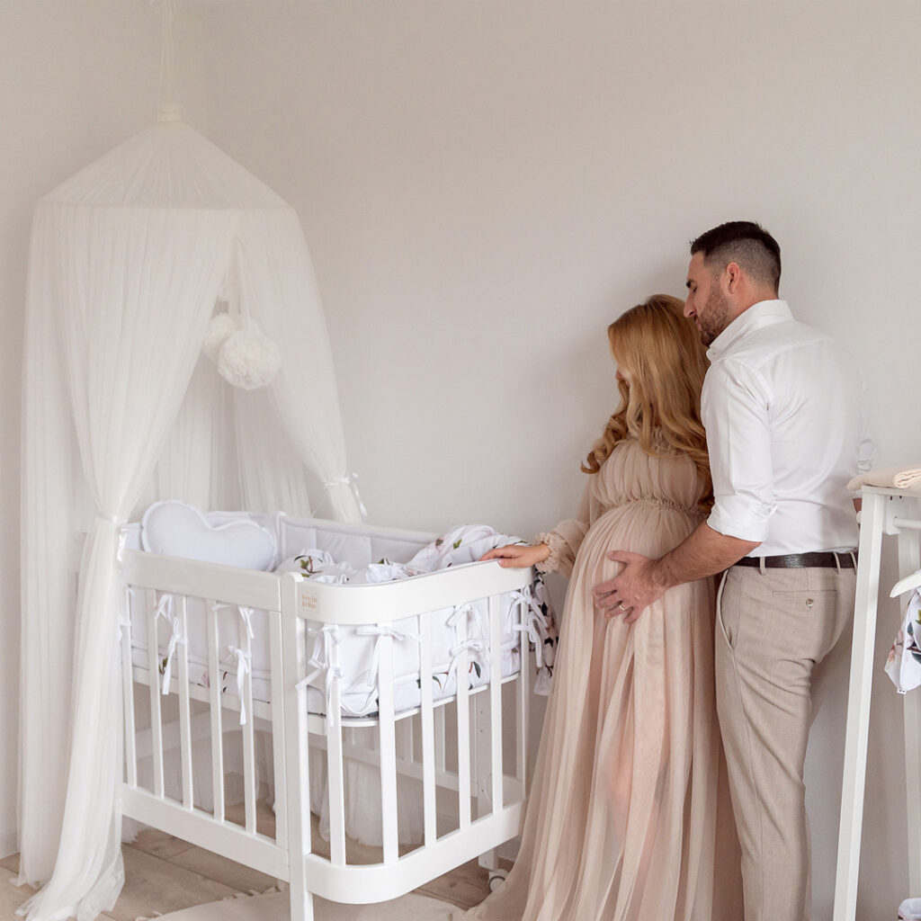 Dětská antirefluxní rostoucí postýlka Nika Duo – bílá