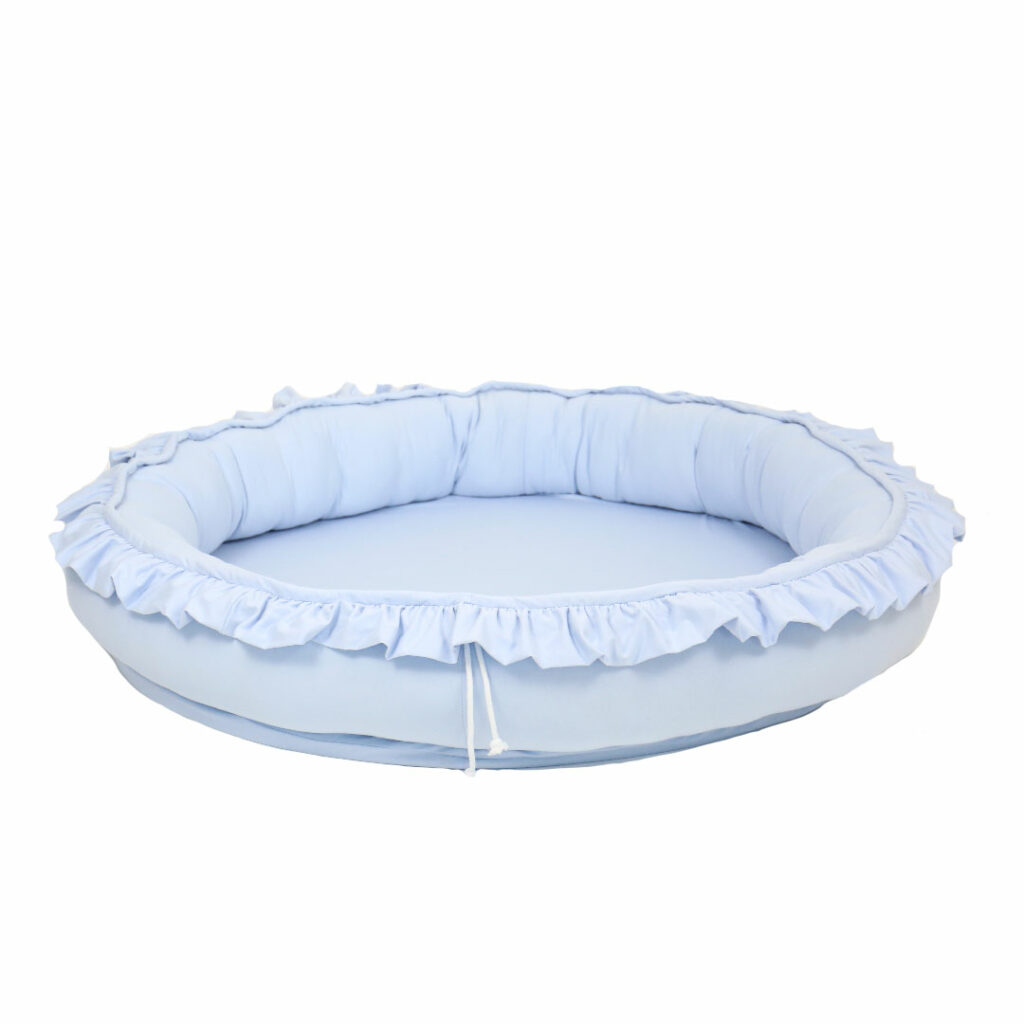 Dětské hnízdečko kulaté s volánem Dětské hnízdečko kulaté s volánem