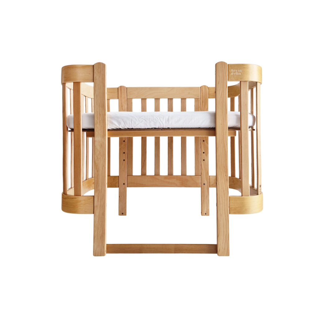 Dětská antirefluxní rostoucí postýlka Nika Duo - přírodní dřevo