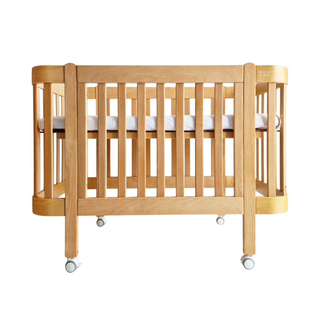 Dětská antirefluxní rostoucí postýlka Nika Duo - přírodní dřevo
