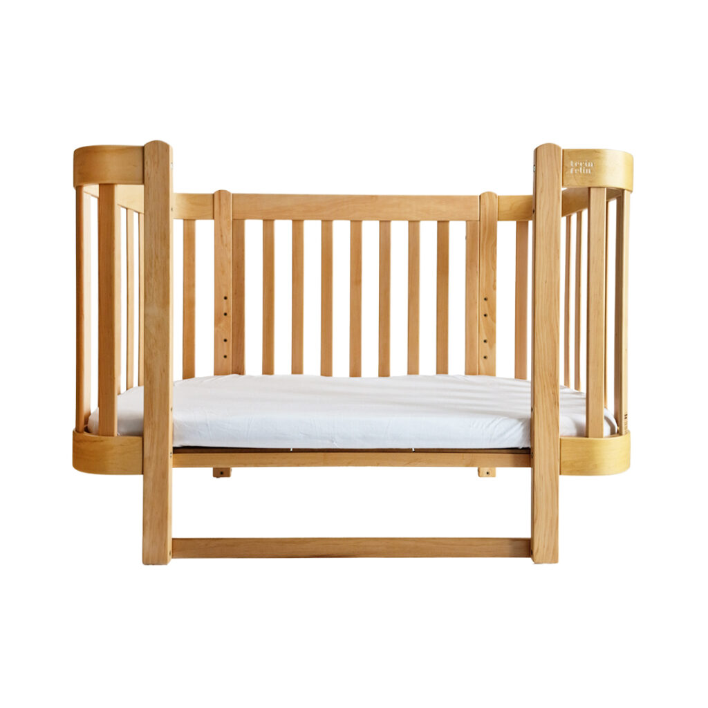Dětská antirefluxní rostoucí postýlka Nika Duo - přírodní dřevo