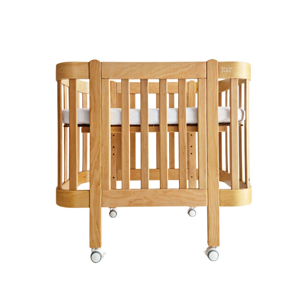 Dětská antirefluxní rostoucí postýlka Nika Duo - přírodní dřevo