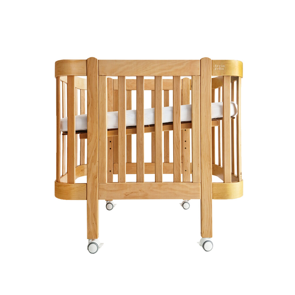 Dětská antirefluxní rostoucí postýlka Nika Duo - přírodní dřevo