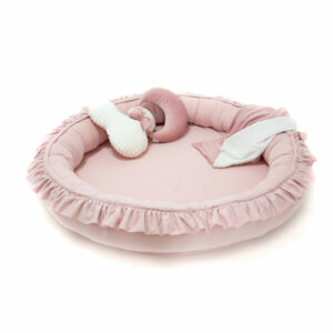 Dětské hnízdečko kulaté s volánem