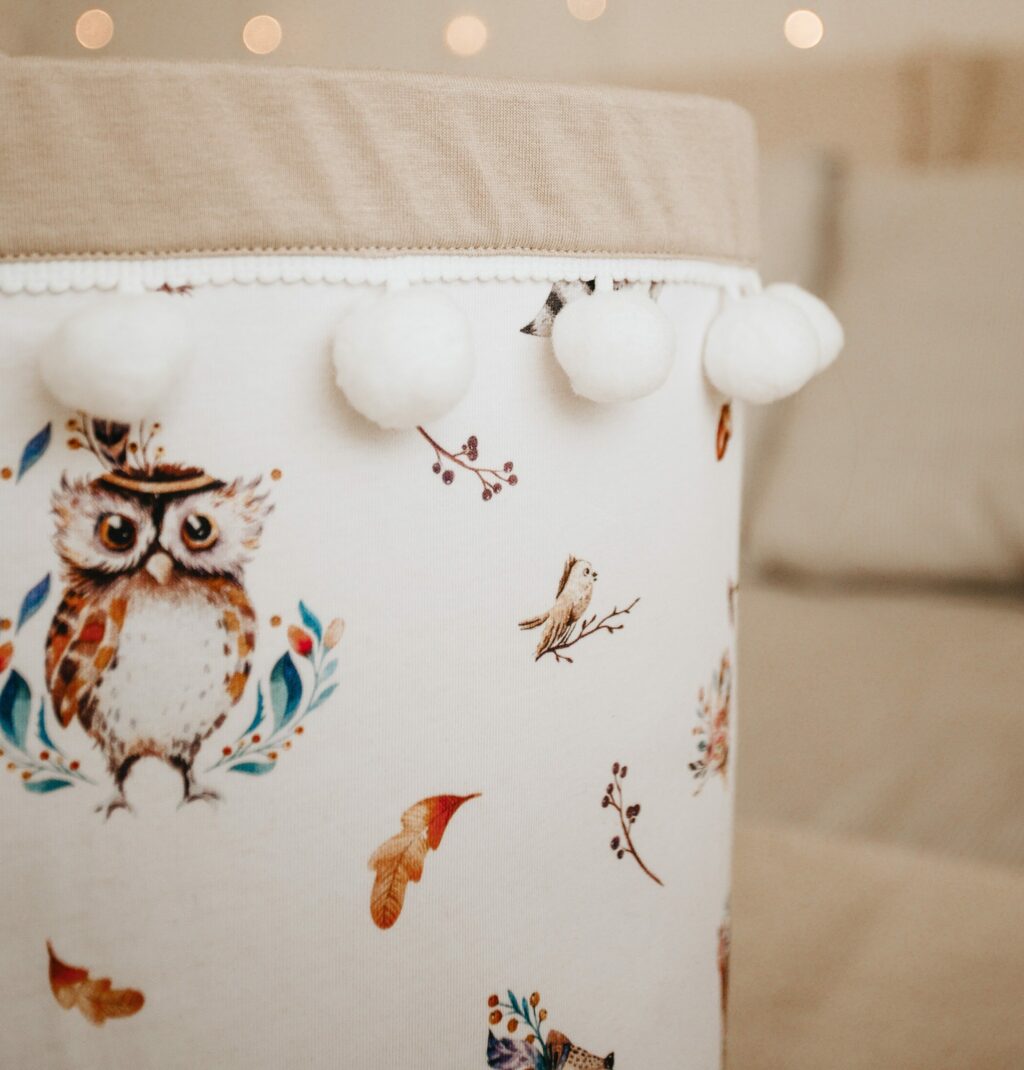 Set 2 bavlněných košíků s kuličkami (XS, S)