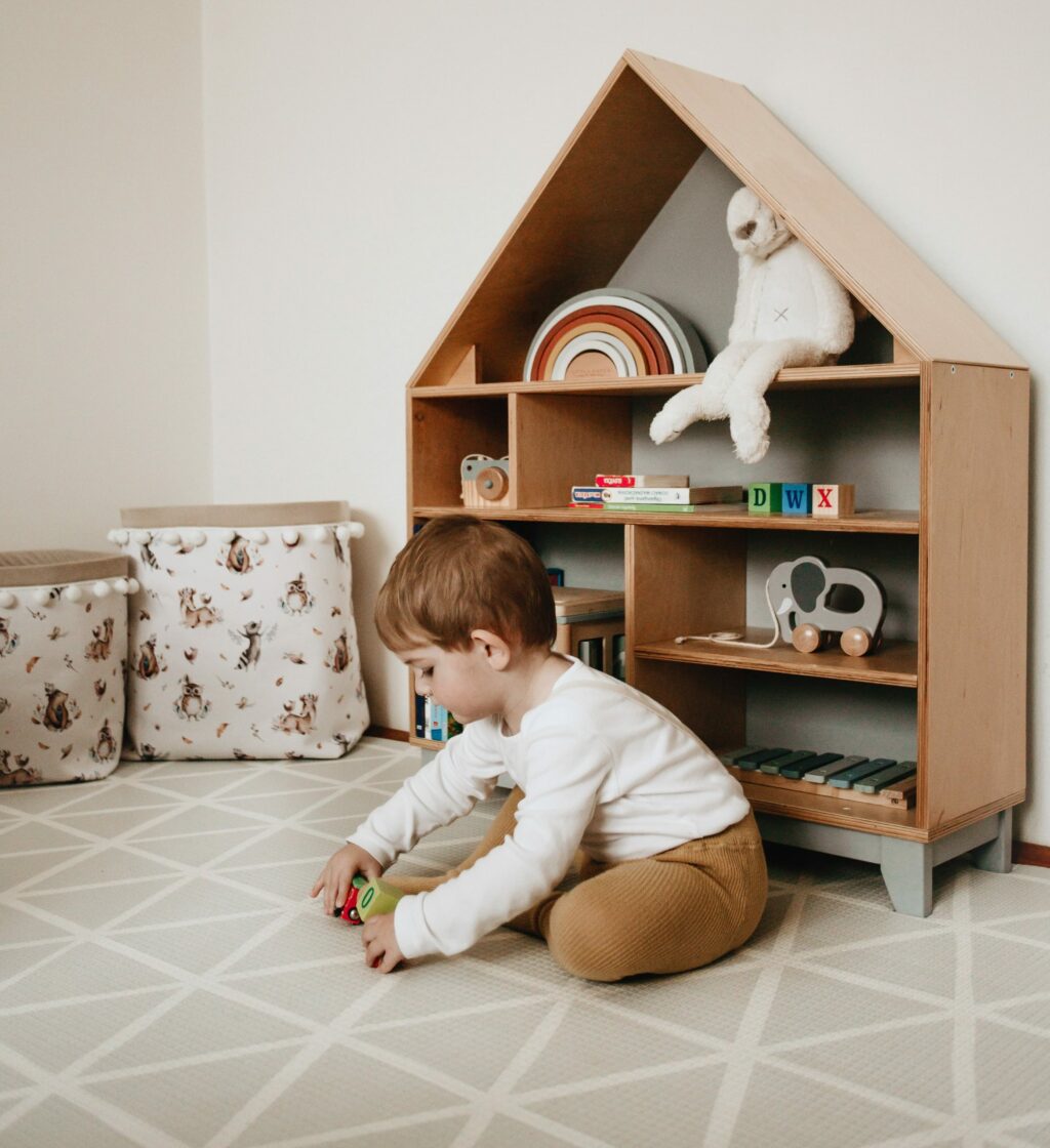 Set 4 bavlněných košíků s kuličkami (XS, S, M, L)