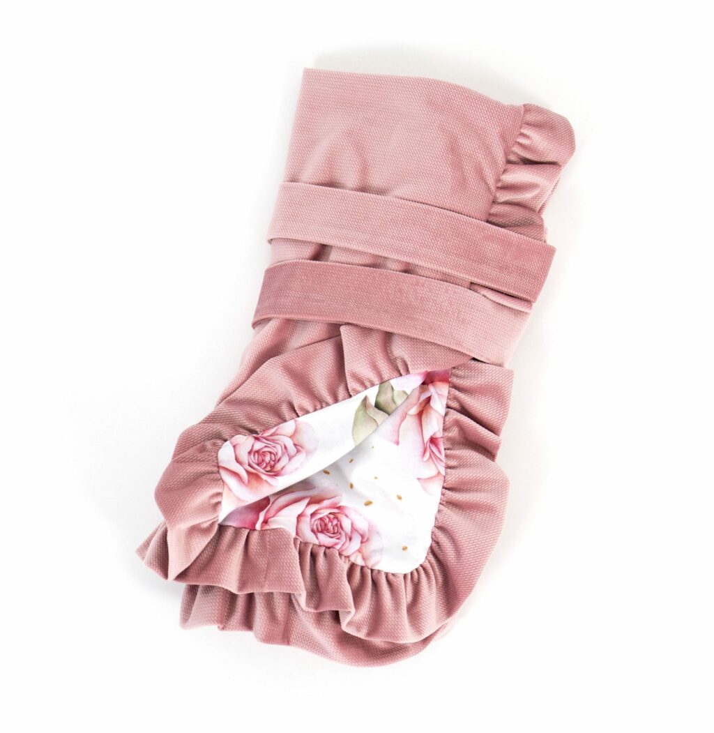 Velvet povlak s volánem na peřinku 80 × 80 cm