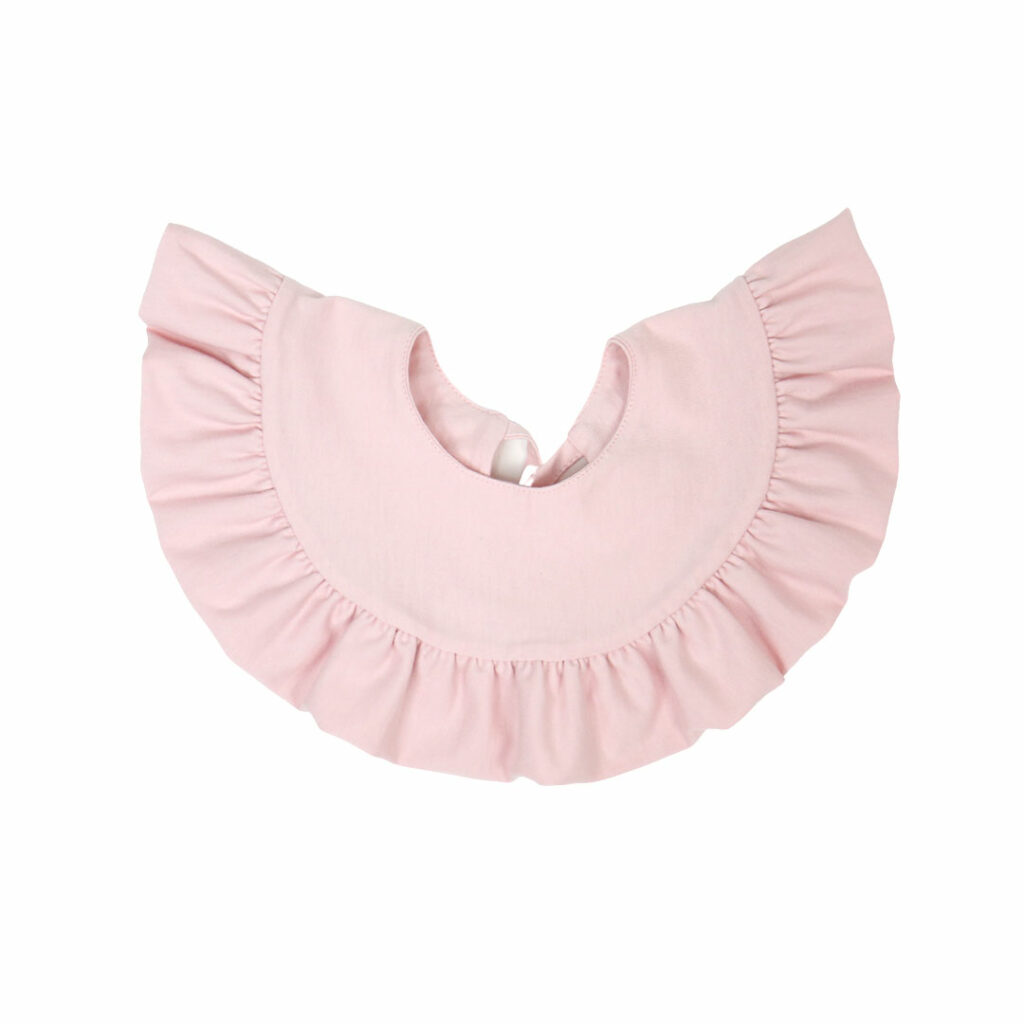 Dětský bavlněný bryndák s volánem Dětský bavlněný bryndák s volánem