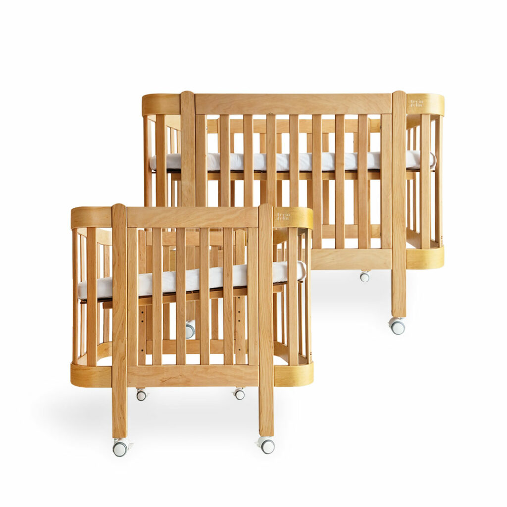 Dětská antirefluxní rostoucí postýlka Nika Duo - přírodní dřevo Dětská antirefluxní rostoucí postýlka Nika Duo - přírodní dřevo