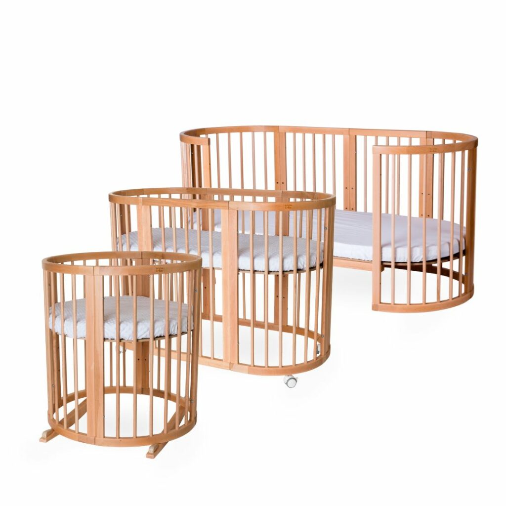 Dětská rostoucí postýlka SMART BED - přírodní dřevo Dětská rostoucí postýlka SMART BED - přírodní dřevo