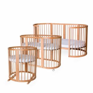 Dětská rostoucí postýlka SMART BED - přírodní dřevo