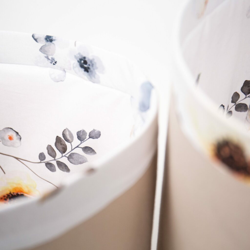 Set 4 bavlněných košíků (XS, S, M, L)