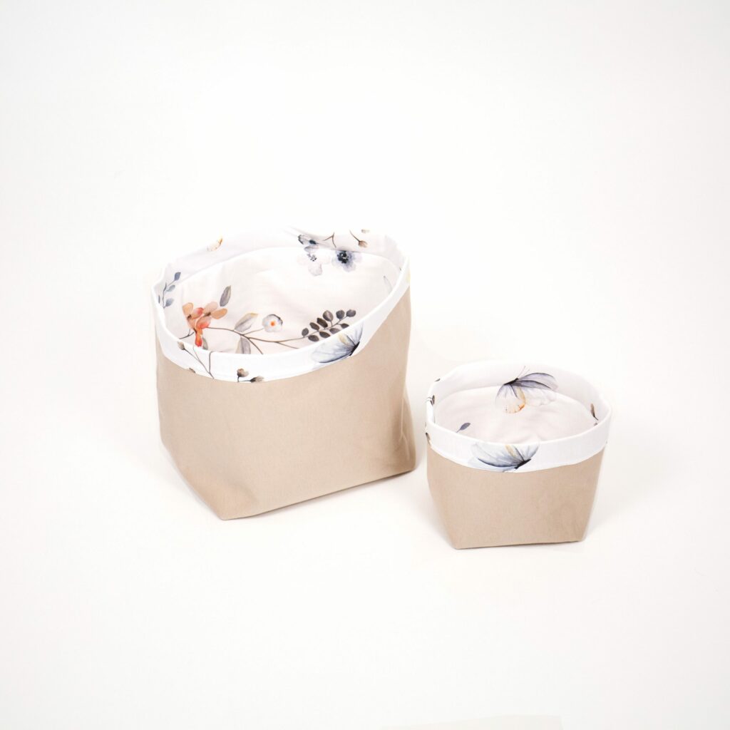 Set 2 bavlněných košíků (XS, S)