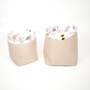 Set 2 bavlněných košíků (M, L)