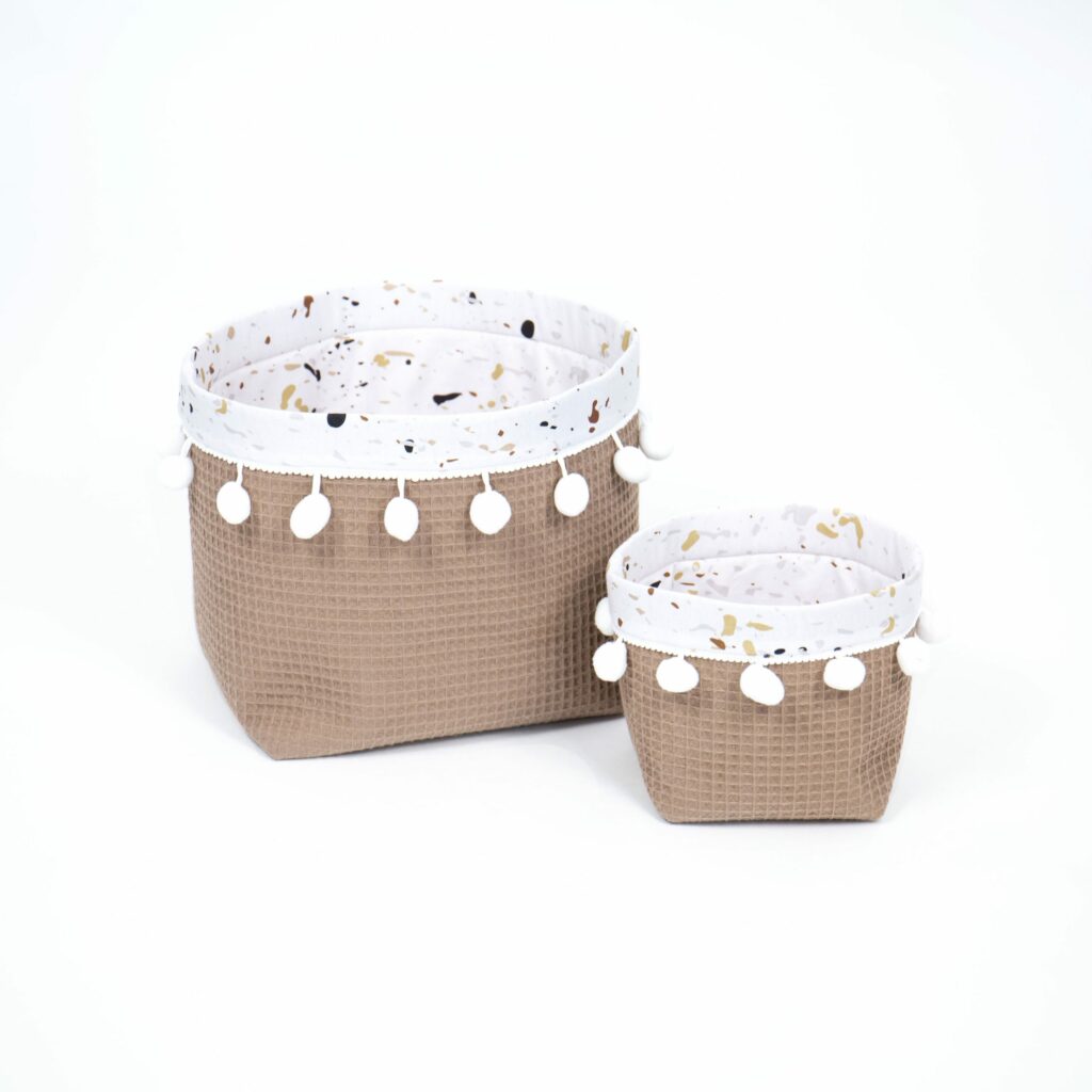 Set 2 vafle košíků s kuličkami (XS, S)