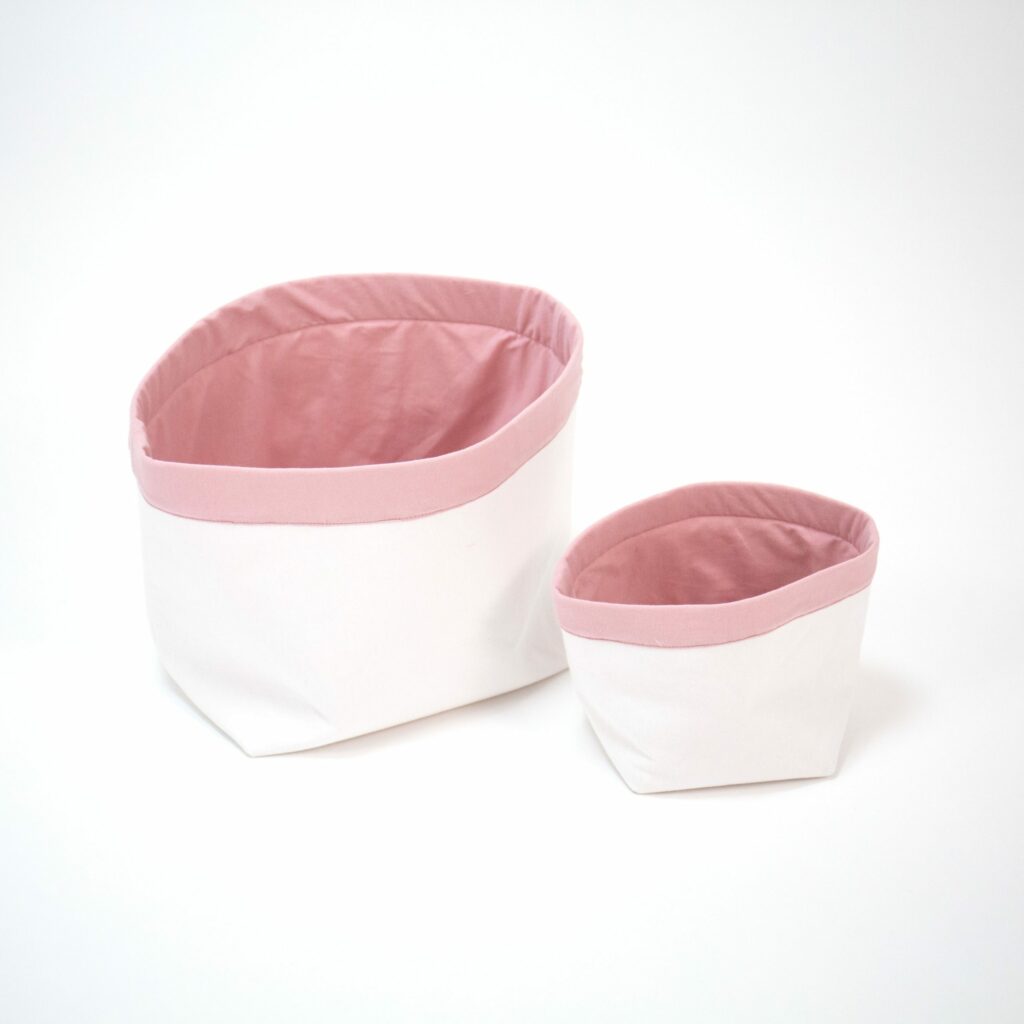 Set 2 bavlněných košíků (XS, S)