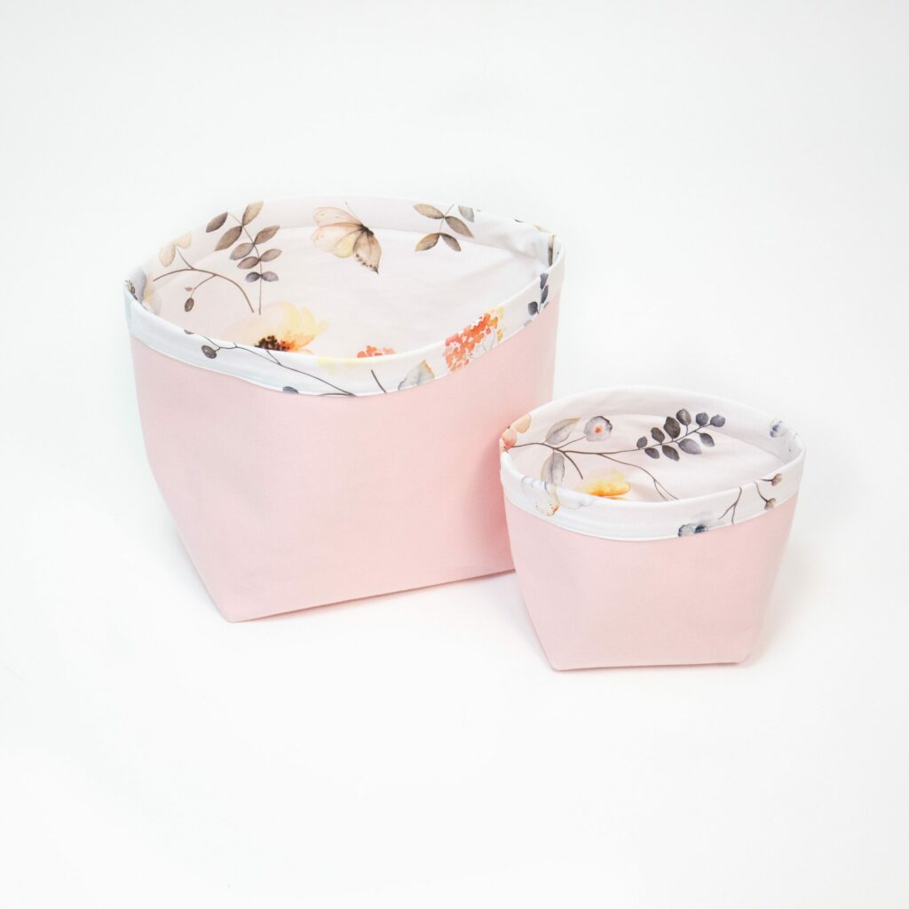 Set 2 bavlněných košíků (XS, S)