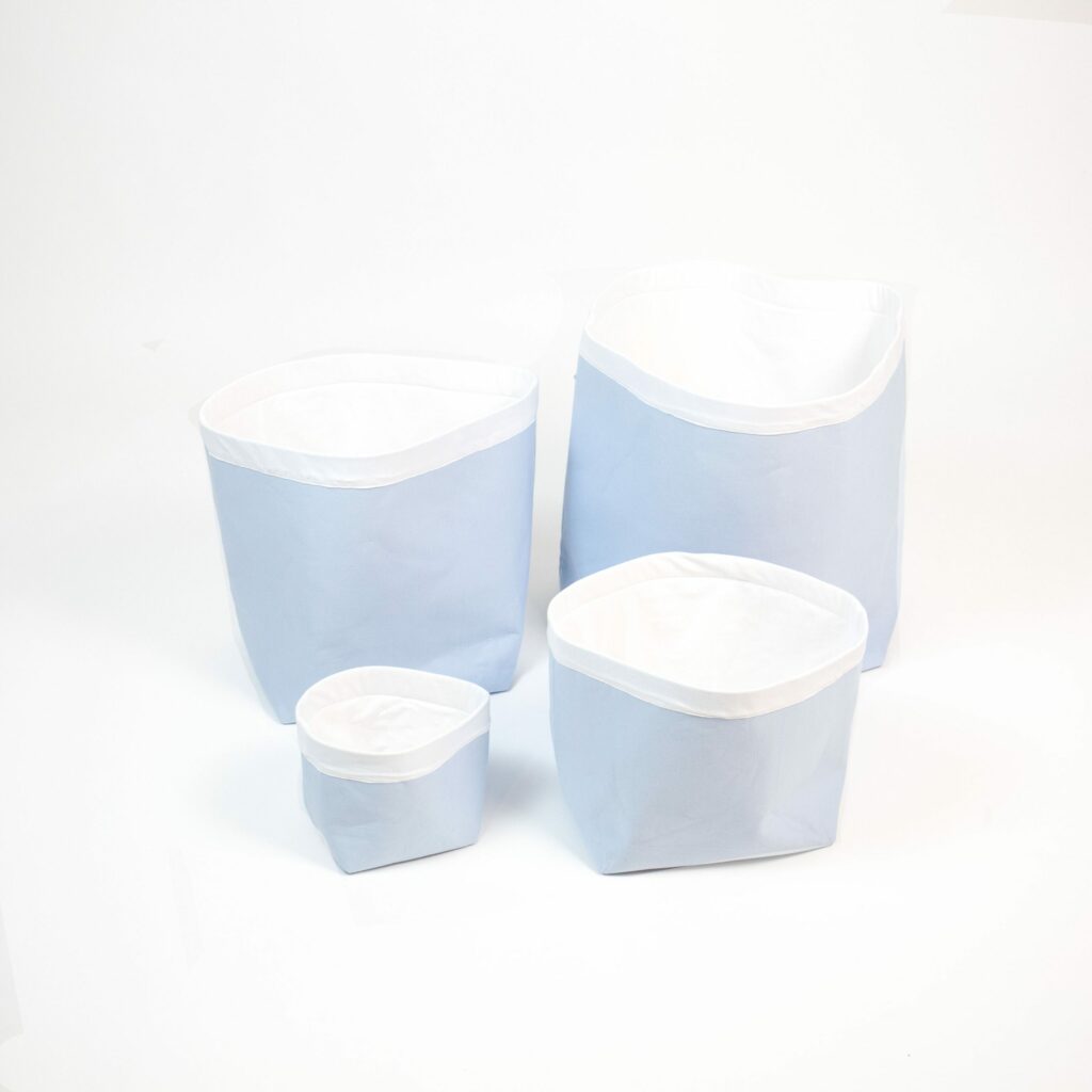 Set 4 bavlněných košíků (XS, S, M, L)