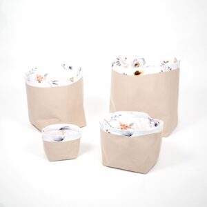 Set 4 bavlněných košíků (XS, S, M, L)