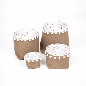 Set 4 vafle košíků s kuličkami (XS, S, M, L)