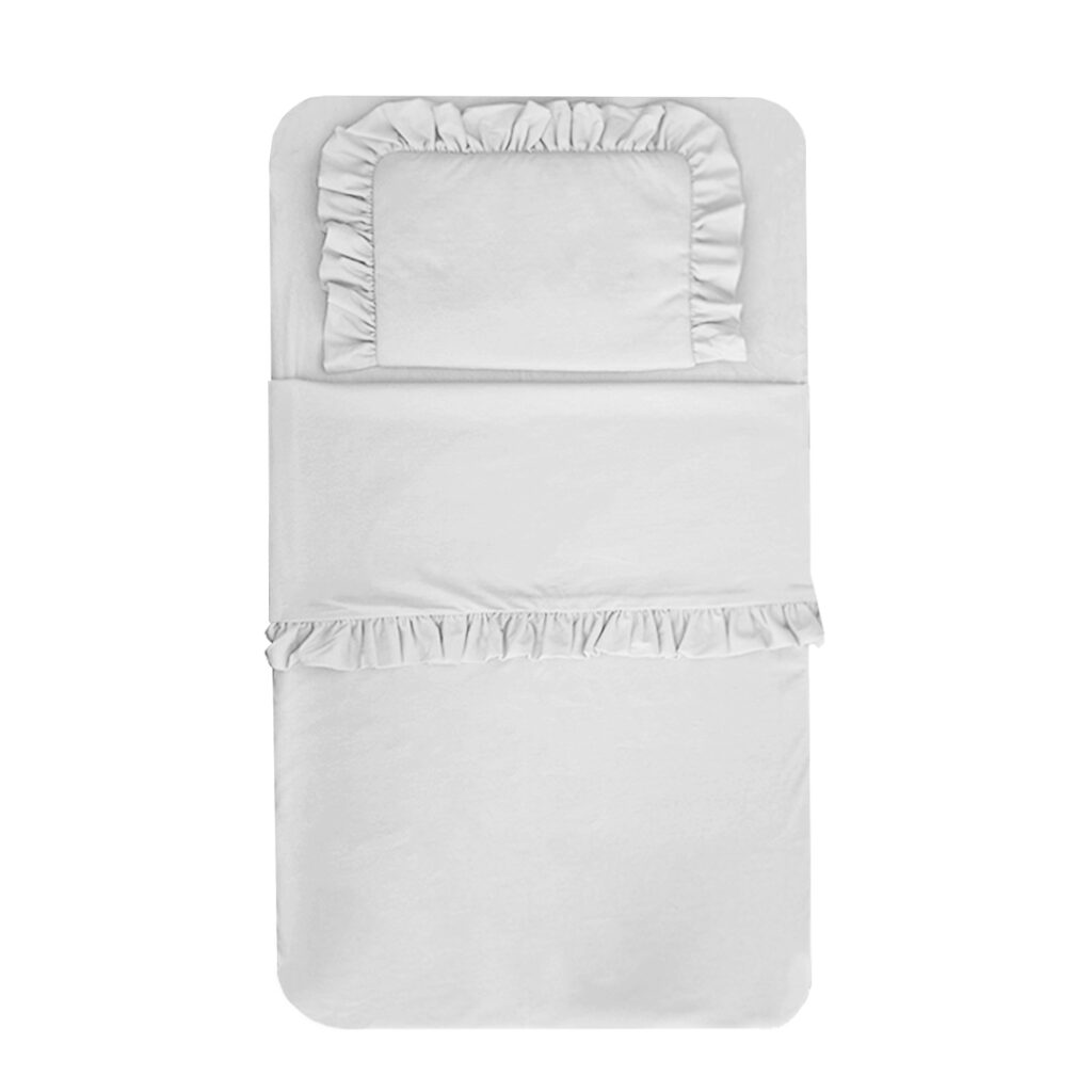 Set do cestovní/přístavné postýlky s volánem Set do cestovní/přístavné postýlky s volánem