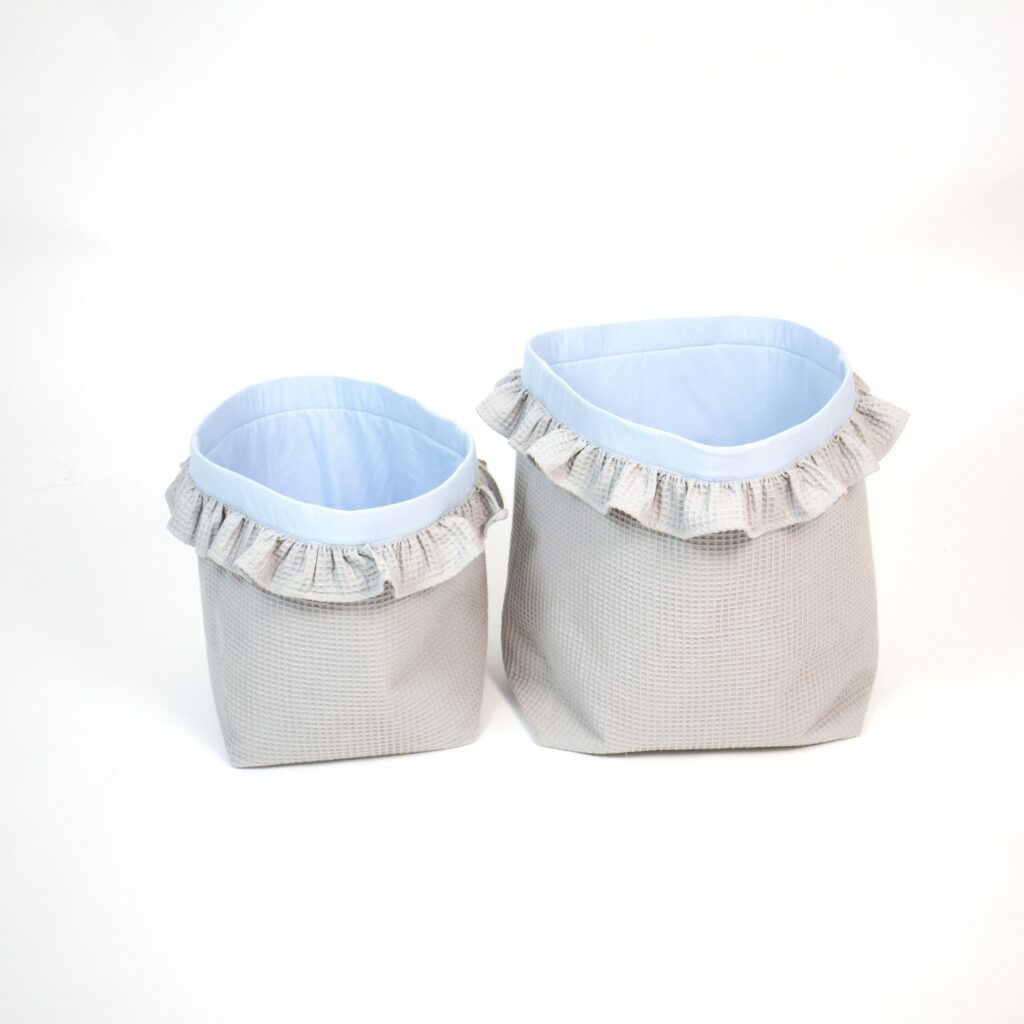 Set 4 vafle košíků s volánem (XS, S, M, L)