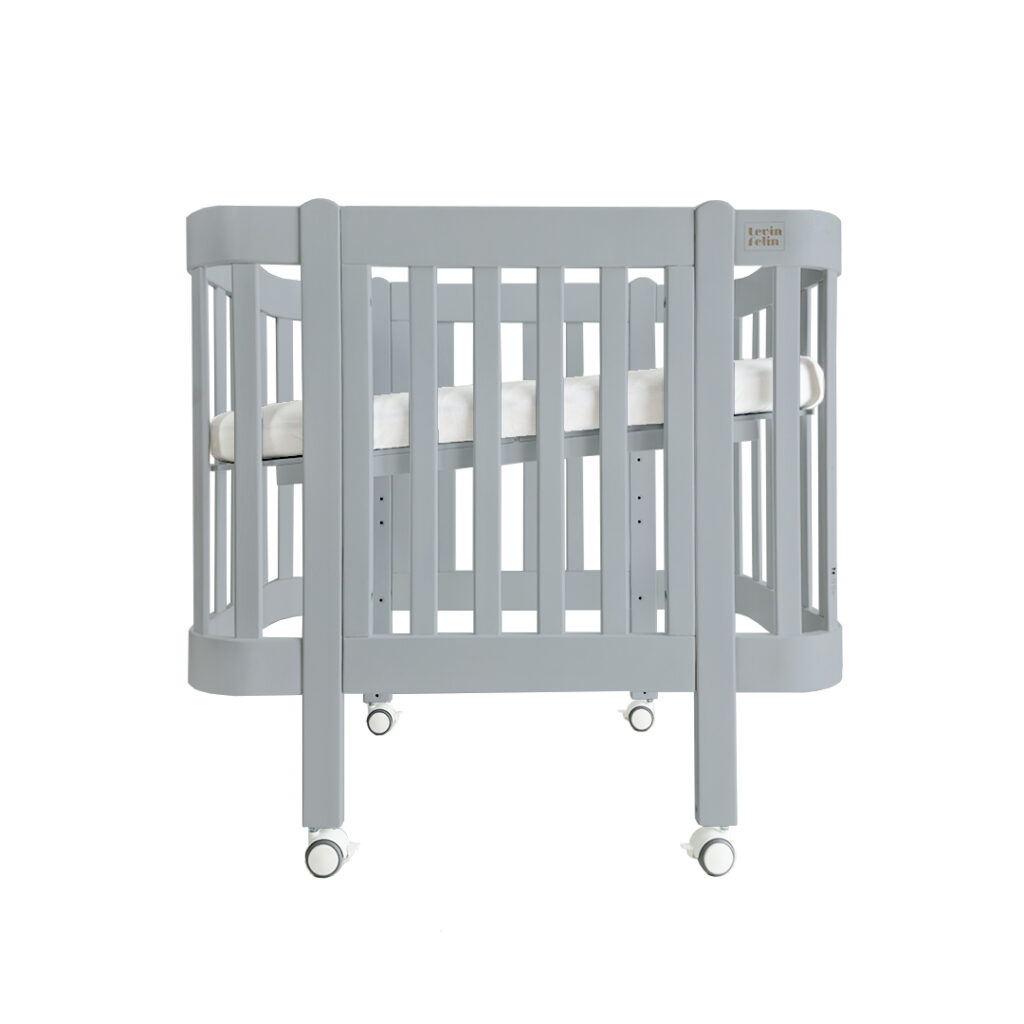 Dětská antirefluxní rostoucí postýlka Nika Duo – šedá Dětská antirefluxní rostoucí postýlka Nika Duo – šedá