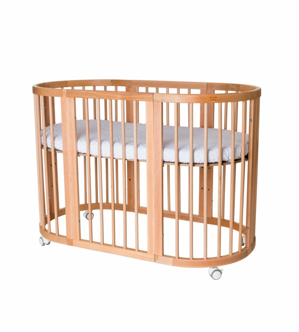 Dětská rostoucí postýlka SMART BED - přírodní dřevo