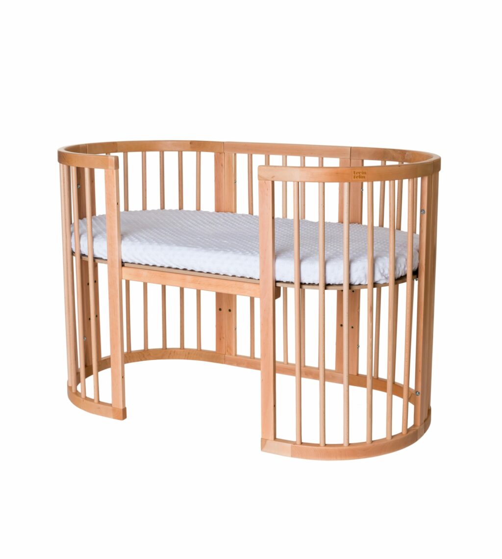 Dětská rostoucí postýlka SMART BED - přírodní dřevo