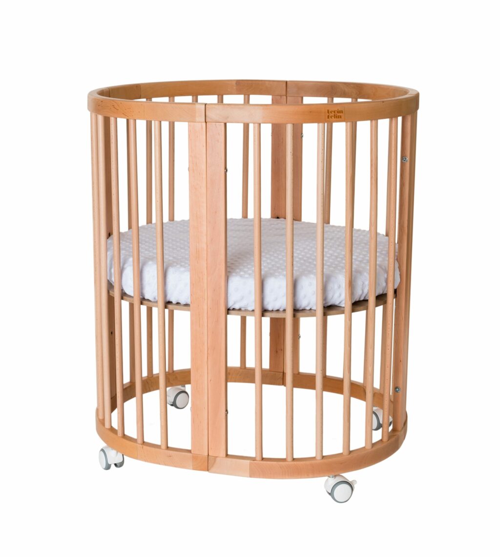 Dětská rostoucí postýlka SMART BED - přírodní dřevo