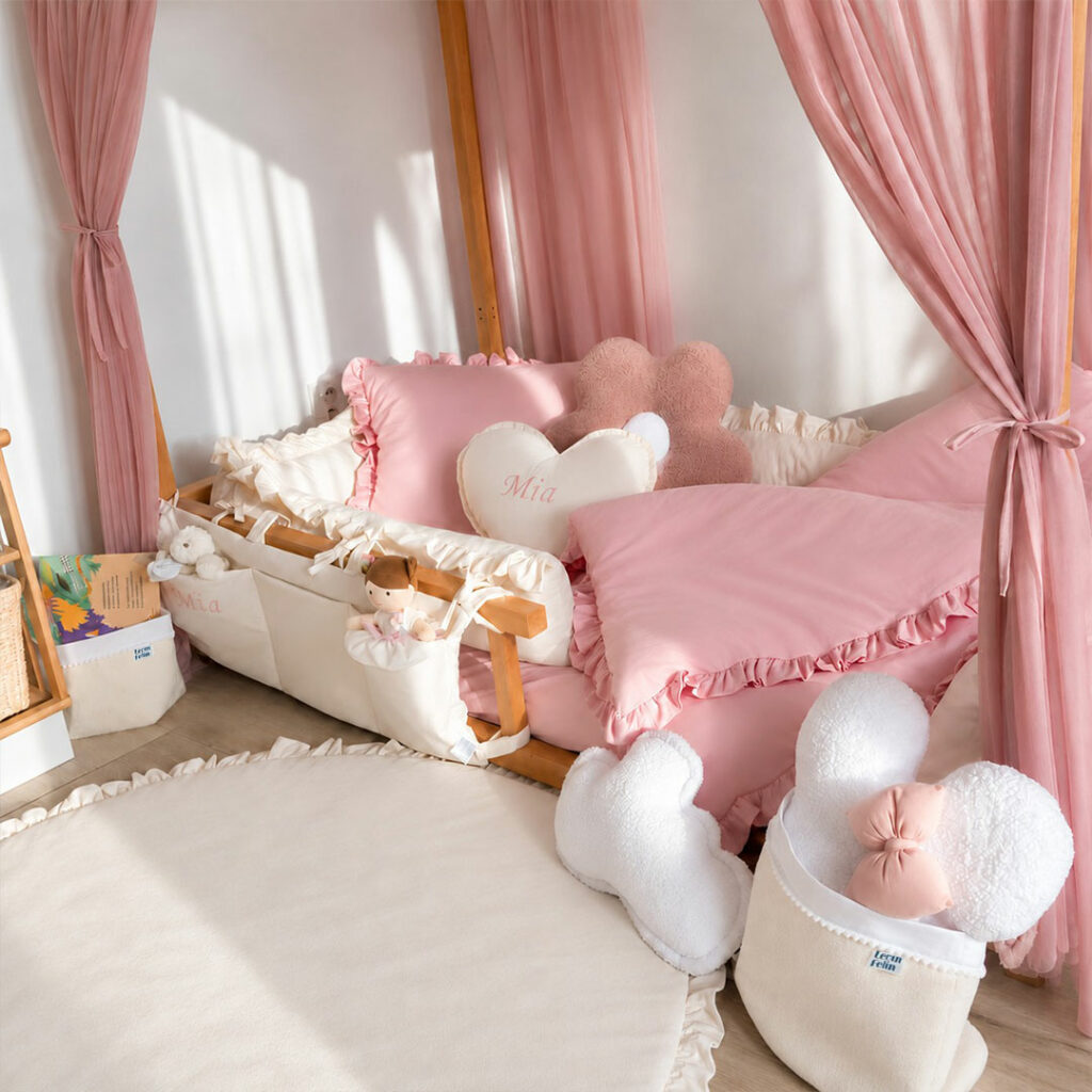 Hrací podložka velvet s volánem Ø130 cm