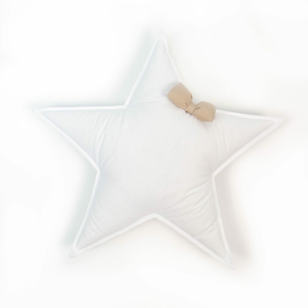 Polštář Hvězda bavlněná s mašličkou