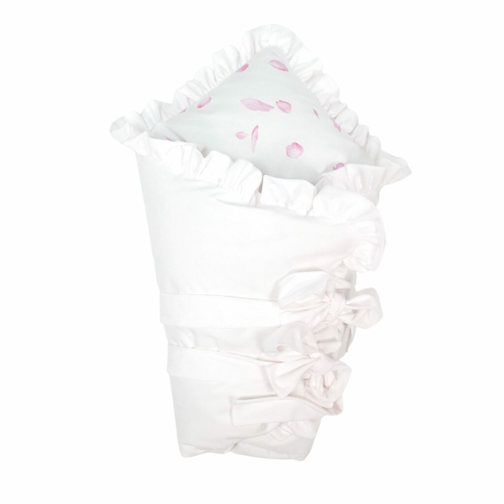 Péřová zavinovačka velvet s volánem Péřová zavinovačka velvet s volánem