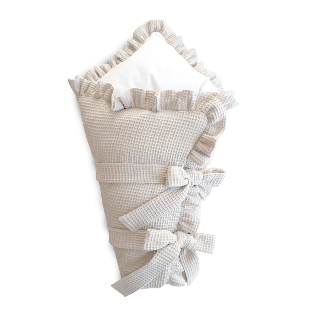 Vafle povlak s volánem na peřinku 80 × 80 cm Vafle povlak s volánem na peřinku 80 × 80 cm