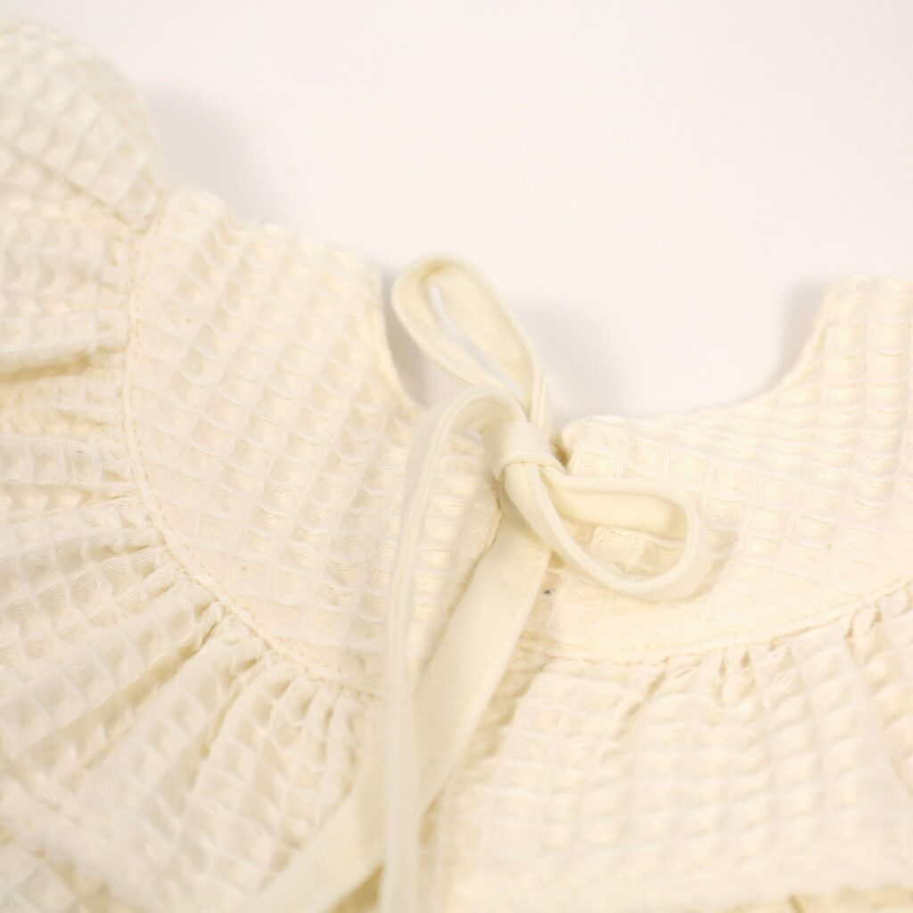 Dětský vafle bryndák s volánem