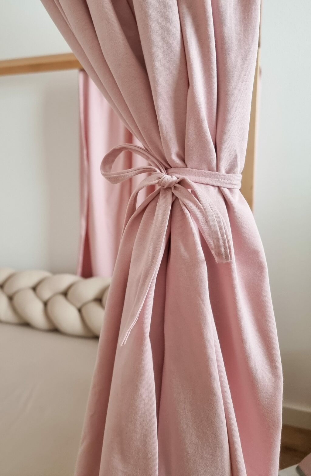 Bavlněný baldachýn na domečkovou postel (2 ks)