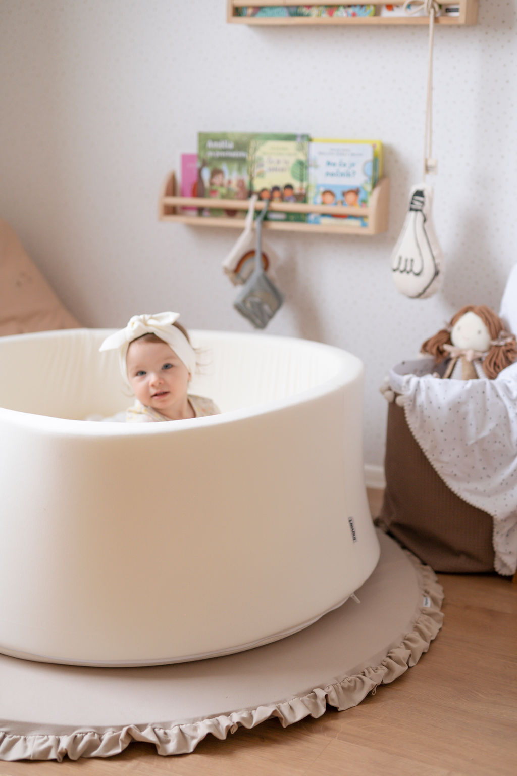 Dětská bavlněná čelenka Bow