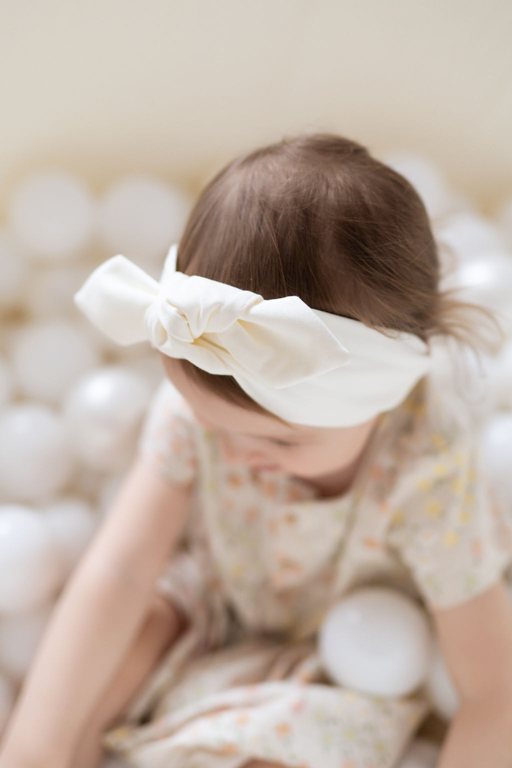 Dětská bavlněná čelenka Bow