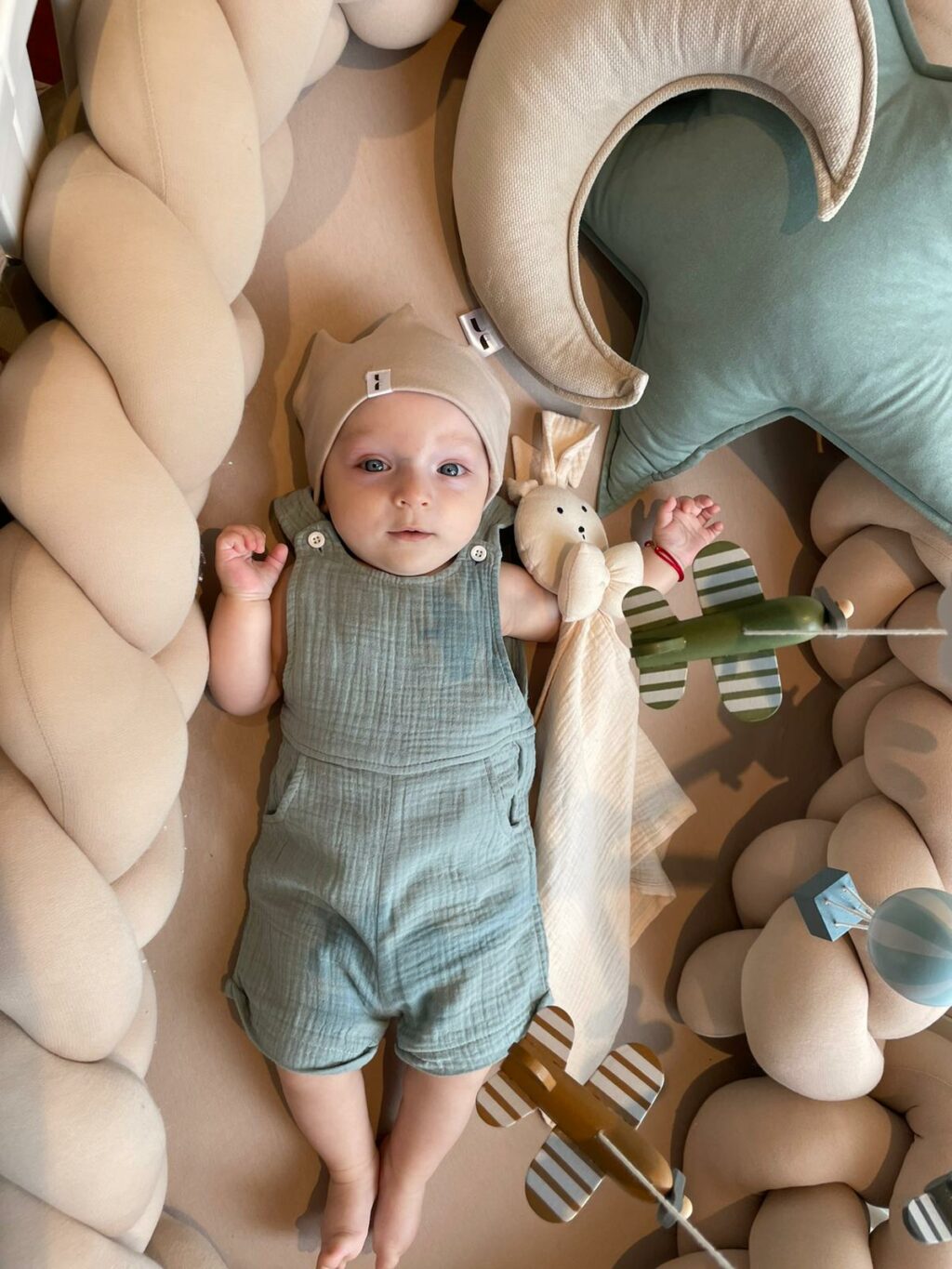 Dětská bavlněná čelenka Crown