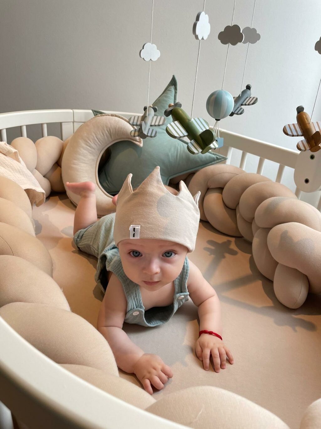 Dětská bavlněná čelenka Crown