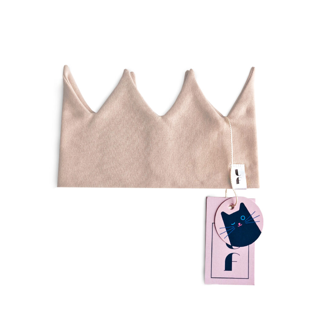 Dětská bavlněná čelenka Crown